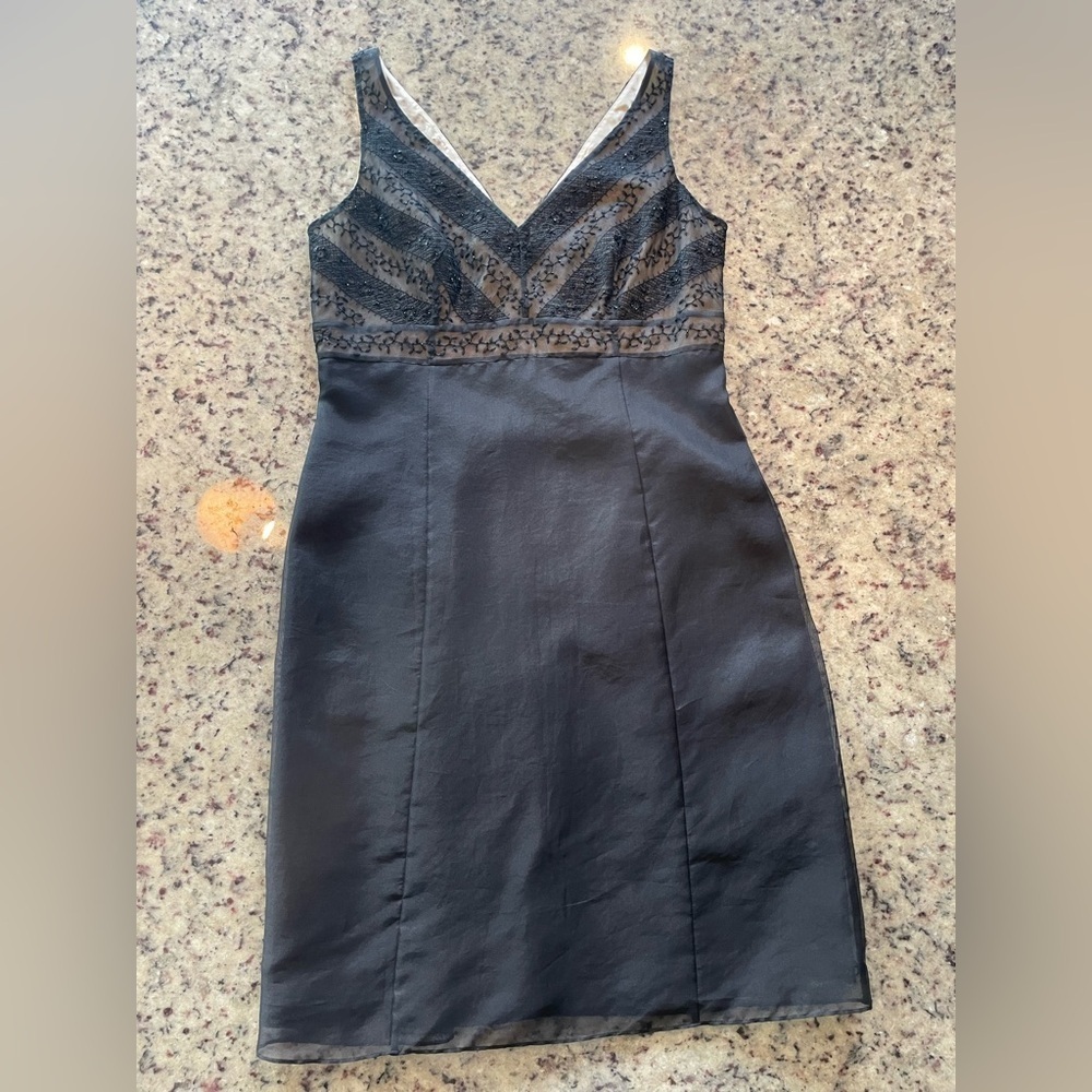 NWT Women’s Y2K Ann Taylor 100% silk beaded dress size 8 petite